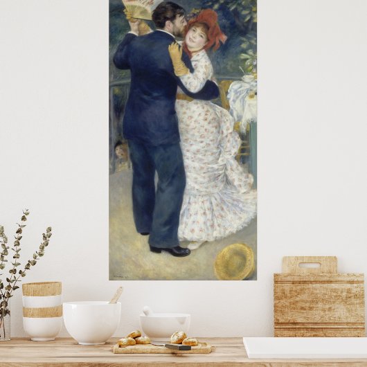 Land Dance van Pierre-Auguste Renoir Poster (Keuken)
