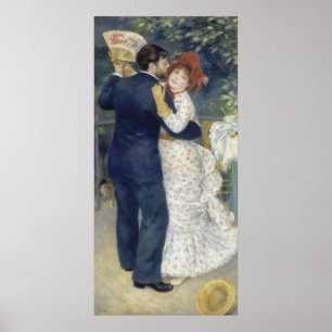 Land Dance van Pierre-Auguste Renoir Poster