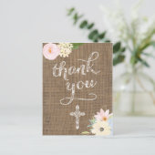 Land Dank je wel Opmerking met het Heilige Kruis Briefkaart (Staand voorkant)