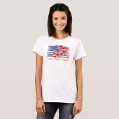 Land Dat Ik Beminn, Bloem Amerikaanse Vlag T-shirt (Voorkant volledig)
