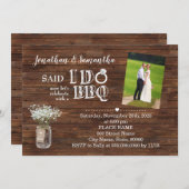 Land dat ik de BBQ Elopement na bruiloft doe Kaart (Voorkant / Achterkant)