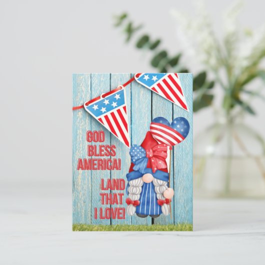 Land dat ik liefheb briefkaart (Staand voorkant)