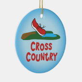 Land dat over land loopt - voor en achter keramisch ornament (Rechts)