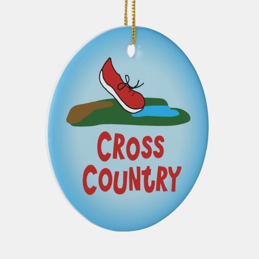 Land dat over land loopt - voor en achter keramisch ornament (Rechts)