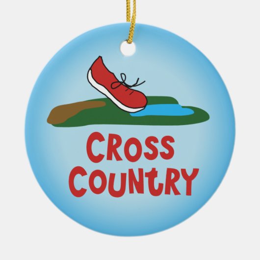 Land dat over land loopt - voor en achter keramisch ornament (Voorkant)