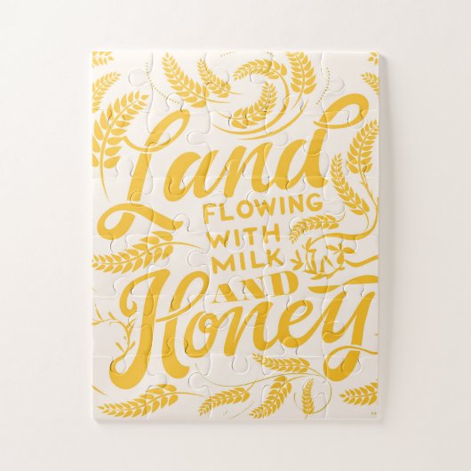 Land dat stroomt met melk en honing legpuzzel (Verticaal)