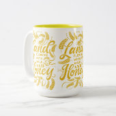 Land dat stroomt met Mok van melk en honing (Voorkant links)