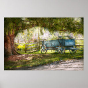 Land - De oude wagen achterin Poster