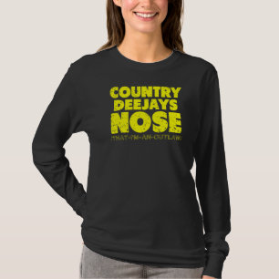 Land Deejays merkt op dat ik een grappige outlaw c T-shirt