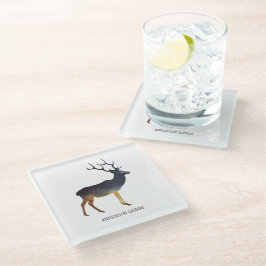 Land Deer Glazen Onderzetter