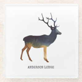 Land Deer Glazen Onderzetter