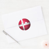 Land Denemarken - Neutrale expressie Ronde Sticker (Envelop)
