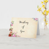 land denken aan u Wenskaarten Kaart (Gele Bloem)