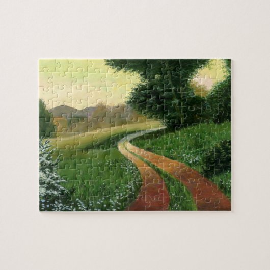 Land Dirt Road Jigzaag Puzzle Legpuzzel (Horizontaal)