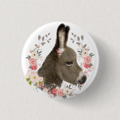 Land Donkey Ronde Button 3,2 Cm (Voorkant)