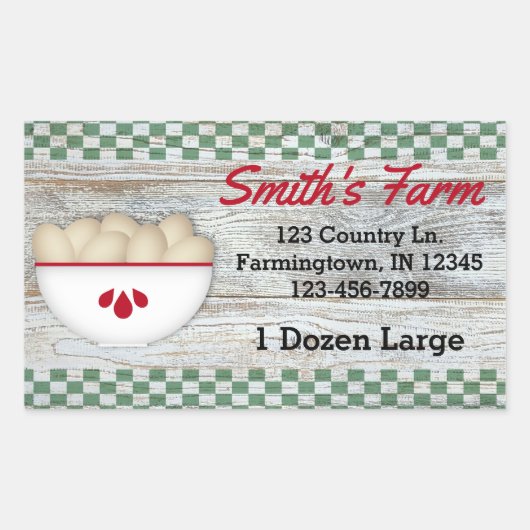 Land Eitjes Aangepaste Sticker (Voorkant)