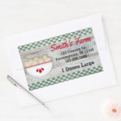 Land Eitjes Aangepaste Sticker (Envelop)