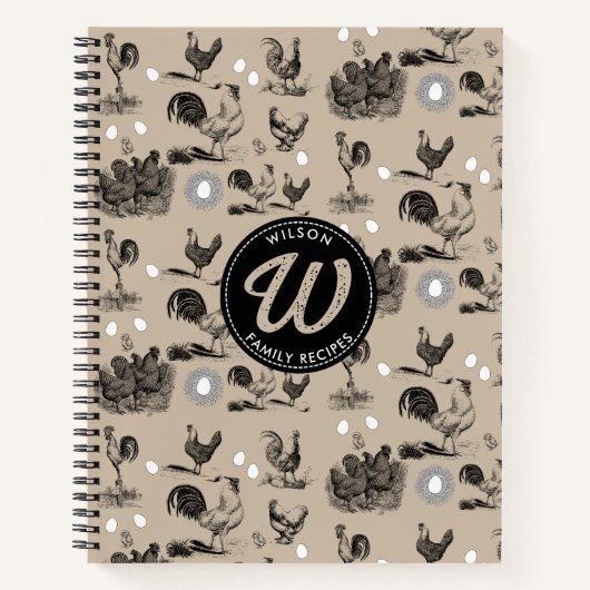  land — Eitreceptie voor kippenrooster Notitieboek (Voorkant)