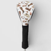 Land en Floral Golf Head Hoesje Golfheadcover (Voorkant)