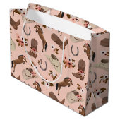 Land en Floral Large Cft Bag Groot Cadeauzakje (Achterkant Gekanteld)