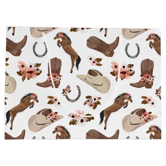 Land en Floral Large Cft Bag Groot Cadeauzakje (Achterkant)