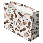 Land en Floral Large Cft Bag Groot Cadeauzakje (Achterkant Gekanteld)