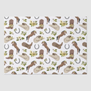 Land en Floral Tissuepapier