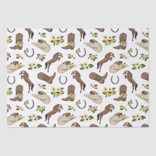 Land en Floral Tissuepapier (Voorkant)