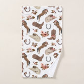 Land en Floral White Bad Handdoek (Handdoek)