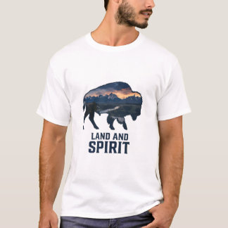 Land en Geest Bizon Silhouet T-shirt