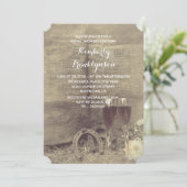 Land en rustiek Vrijgezellenfeest Kaart (Staand voorkant)