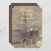 Land en rustiek Vrijgezellenfeest Kaart (Voorkant / Achterkant)