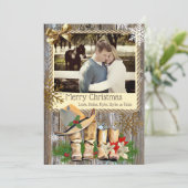 Land en Western Cowboy Boots Christmas Kaart (Staand voorkant)