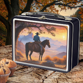 Land en Western Cowboy Horse