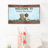 Land en Western Lil Cowboy & Teddy Bear Spandoek (Insitu)