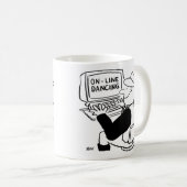 Land- en Westerne lijndansende Cartoon Koffiemok (Voorkant rechts)