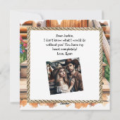 Land en Westerne rustieke Valentijnsdag Feestdagenkaart (Achterkant)