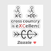 Land en XC Sticker (Vel)