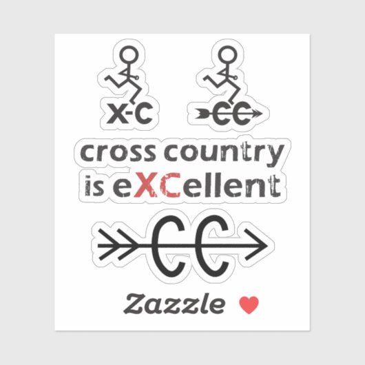 Land en XC Sticker (Vel)