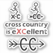 Land en XC Sticker (Voorkant)