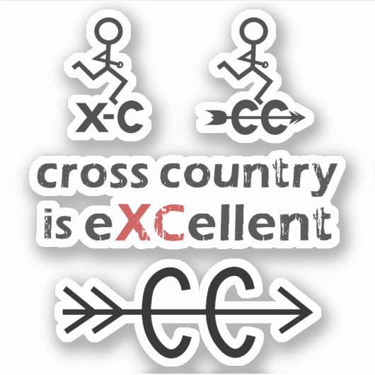 Land en XC Sticker (Voorkant)
