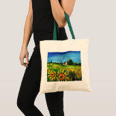 LAND- EN ZONNEMERS IN TUSCANY - TOTE BAG (Voorkant (product))