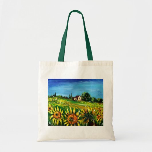 LAND- EN ZONNEMERS IN TUSCANY - TOTE BAG (Voorkant)