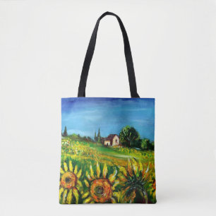 LAND- EN ZONNEMERS IN TUSCANY TOTE BAG