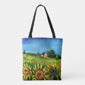 LAND- EN ZONNEMERS IN TUSCANY TOTE BAG (Achterkant)