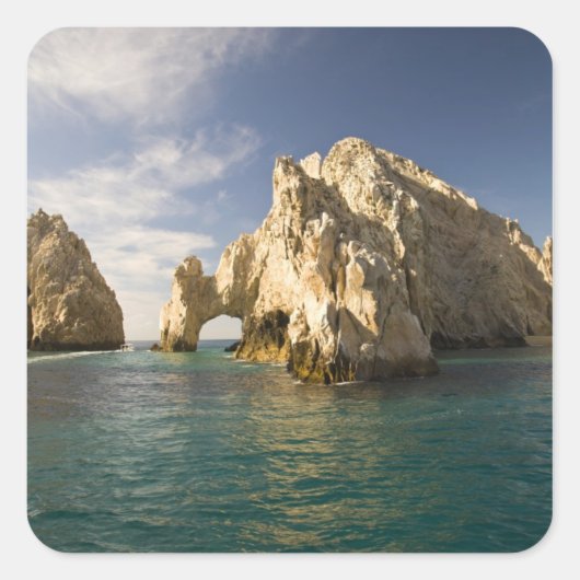 Land End, Arch bij Cabo San Lucas, Baja Vierkante Sticker (Voorkant)