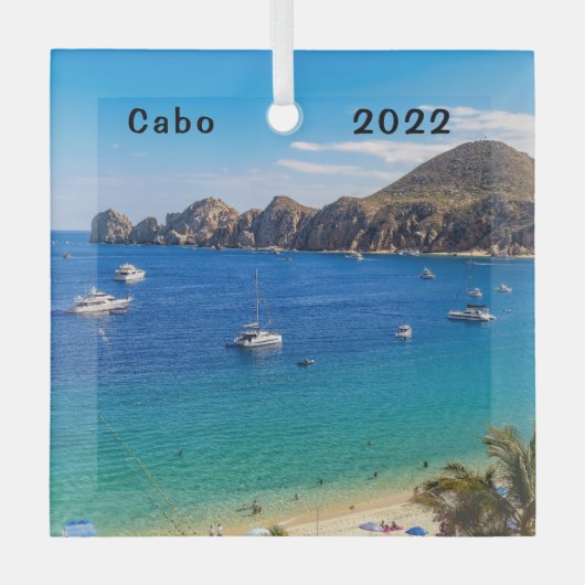 Land End, Cabo San Lucas, Glass Ornament (Voorkant)