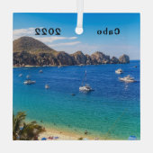 Land End, Cabo San Lucas, Glass Ornament (Achterkant)