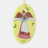 Land Engel (Rood) Ornament (Rechts)
