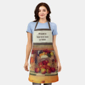 Land Fair Fruit Display gepersonaliseerd Schort (Gedragen)